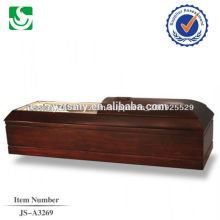 wholesale new style pecan material casket